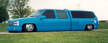 Body dropping a crew cab dually
