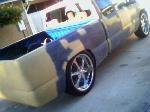 My truck in 2004 shaved up on 24s but not laying