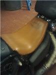 made seat pan and covered in leather