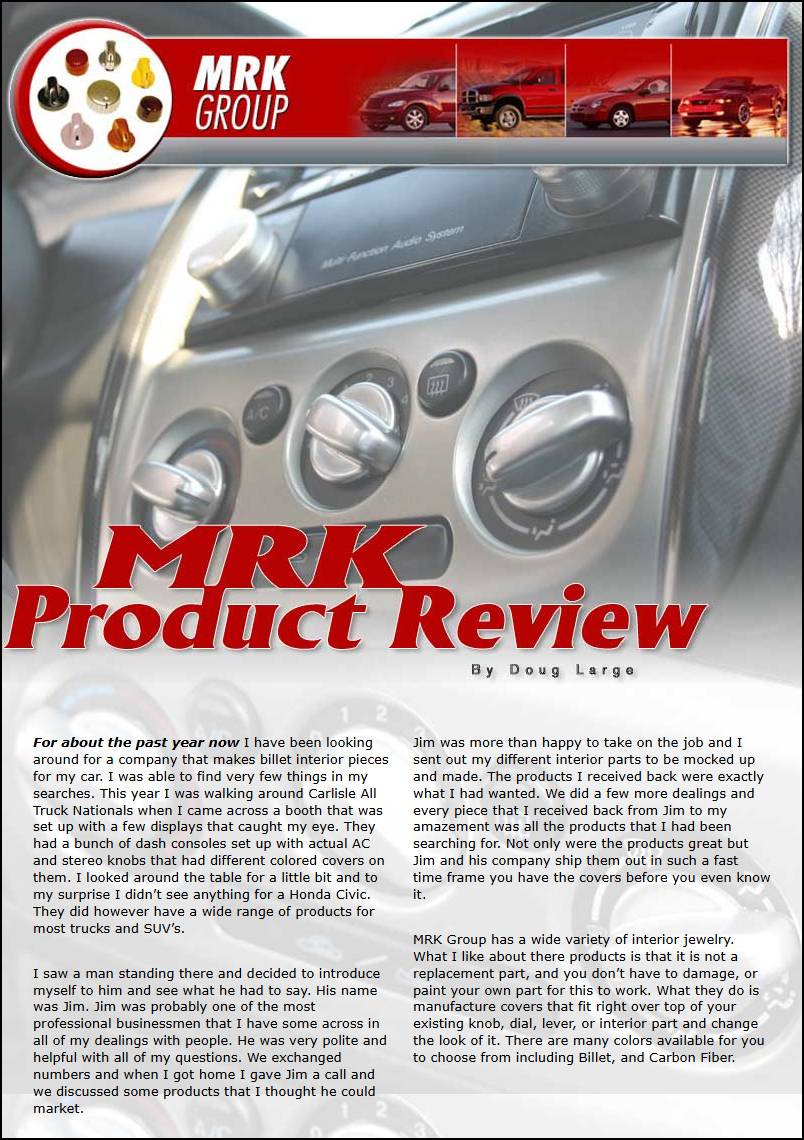 MRK Product Review