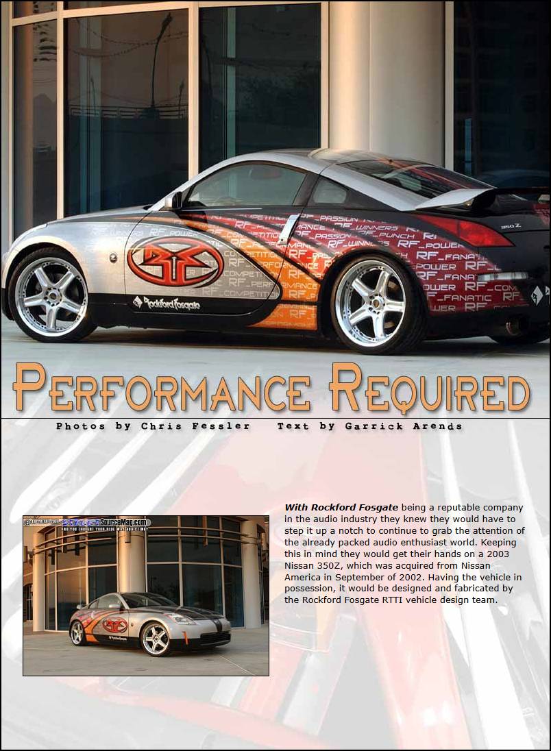 Performance Required