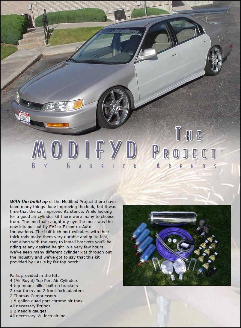 The Modified Project (Part VI)